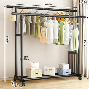 Cloth rcak Penyidai baju Strong Steel Structure Simple Clothes Hanger Laundry Rack Rak Besi Gantung Baju Penyidai Pakaian Mudah 晾衣架