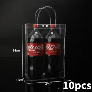 10PCS PVC/ transparent bag handbag gift plastic bag gift packaging bag