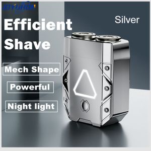 JOYUHON Electric shaver mens shaver beard rotation 2 floating head portable waterproof  剃須刀電動 胡須刀
