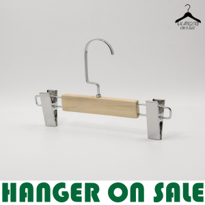 ไม้แขวนกางเกงเด็ก ไม้หนีบกางเกงเด็ก วัสดุไม้แท้ รุ่น DU-07เด็ก 12 ไม้