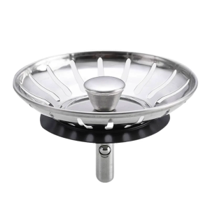 Anticlogging Kitchen Sink Drain Basket Replacement Sink Strainer Stainless Steel Waste Plug Sink Filters Easy to Clean