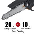 KEELAT 12/6 Inch Mini Chainsaw Cordless Electric Hand Saw Wood Cutter With Rechargeable Battery. 