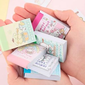50pcs Sanrio Stickers Book Hello Kitty Cinnamoroll Kuromi Kids Mini Sticker Decorative Hand Account Laptop Stationery Decals