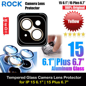 Rock Pure Series Glass Camera Lens Aluminum Frame Protector For iPhone 15 Pro Max 6.7 15 Pro 6.1 Plus 6.7
