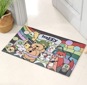 Cartoon Carpet Floor Mat Rug Hotel Bedroom Living OfficeKarpet Floor Floor Mat Velvet Carpet 卡通地毯 Kartoon Anti Slip Kitchen Microfiber Cute