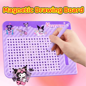 Purple Color Magnetic Steel Ball Drawing Board Sanrio Decompression Magnetic Puzzle Toys for Kid Gift