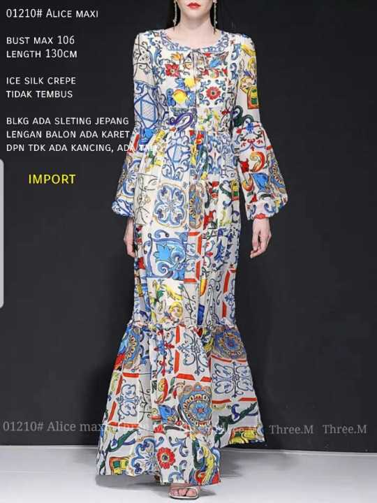 01210 ALICE MAXI / DRESS WANITA / BAJU WANITA / BAJU WANITA / COD / DISKON / KEMEJA WANITA / KEMEJA KANTOR / BAJU CEWE
