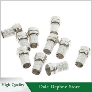 [Dale Dephne] 10ชิ้นตัวเชื่อมต่อแบบสกรู75-5 F สำหรับทีวีดาวเทียม RG6เสาอากาศสายโคแอกซ์