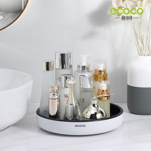 Kệ đựng gia vị nhà bếp Ecoco cao cấp thiết kế thông minhcó thể xoay 360 độ chống trượt chống dầu tiện lợi cho nhà bếp