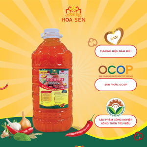Tương ớt 4.2kg bình tròn - TƯƠNG VIỆT HOA SEN