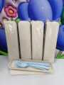 ** Use OPP packaging **  Portable Wheat Cutlery Set Travel Spoon Fork Chopstick Box. 