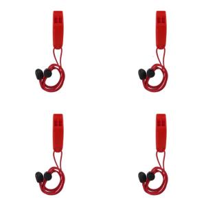4pcs Safety Signaling Whistle Emergency Whistle 120dB Loud Blast for Kayaking Fishing Boating Swimming Portable