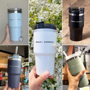 [FreeShip] Ly cốc 600ml - Cốc giữ nhiệt inox 304 tặng kèm ống hút nhựa LSS05