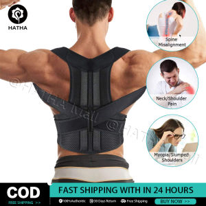 Back Straightener Posture Corrector for Men Adjustable Spine Back Support Back Pain Breathable Back Brace for Upper and Lower Back Pain Relief Back Posture Improving Providing Lumbar