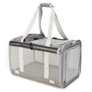 🔥SG Ready Stock🔥 Foldable Breathable Pet Handbag Large Capacity Travel Carrier for Cats & Small Dogs