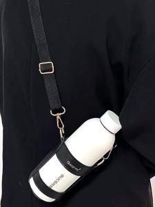 沐韩ins高颜值保温杯大容量水杯便携运动ins户外不锈钢杯子高颜值