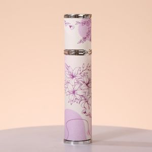 CREATIVE PAVILION 10ml Perfume Bottle Cartoon Cat PU Leather Spray Bottle Portable Leak-proof Ultra-fine Mist Fragrance Container for Woman