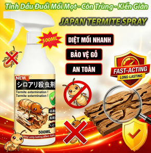 Chai Xịt Mối Mọt Japan Termite Spray 500ml - Hương Liệu Thảo Mộc Loại Bỏ Mối Mọt Gỗ Tủ Bếp Sàn Nhà