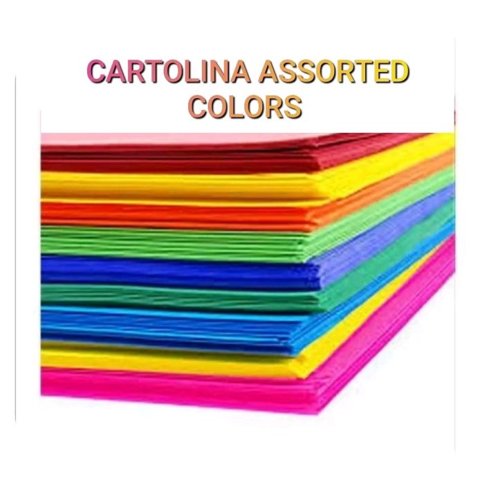Cartolina Assorted KES cartolina light and dark color school supply COD | Lazada Philippines