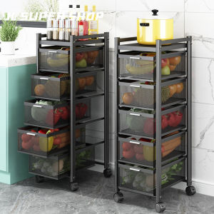 JL Kitchen Storage Rack Shelf Trolley Stainless Steel Kitchen Cart Storage Racks Office Shelves Book Shelving Kitchen Organizers Space Savers