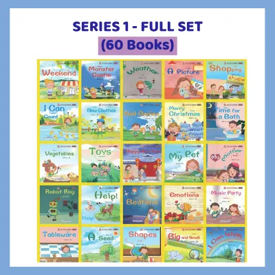 KOGGY (60 Books) English Story/Early Learning English/Preschool Story Book/Bedtime Story Book/Buku Cerita Bahasa English Early Learning Story KIds Books Full Color Coated Paper Bedtime Reading & Baby Early Learning Book/Pre School英文故事书