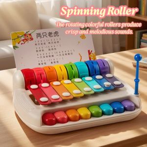 NEW 3 in 1 Rainbow Baby Piano xylophone Musical Toy for Kids Preschool Kindergarten