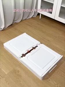 L50cm (3-5 Layers) 2 Doors Foldable Stackable Storage Cabinet With Roller