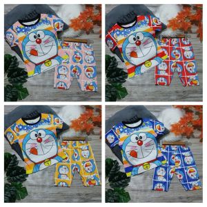 [HCM]Bộ đồ bé gái chất liệu thun dày mịn mát in hình 3D được các bé gái bé trai yêu thích 12-22kg