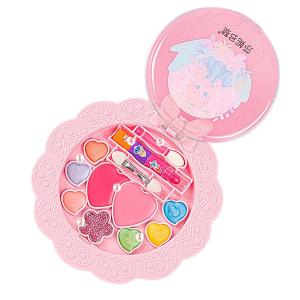 Bafada 20pcs/set Flower Shape Kids For Makeup Kit Toys Princess Cosmetics Playset Colorful Eye Shadow Lipstick Toy Box Sets Security Harmless For Girls Birthday Gift