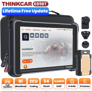 THINKCAR THINKSCAN 689BT obd2 scanner CANFD DOIP Bi-directional ECU Coding 34 Reset full system Car Diagnostic Tool