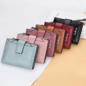 BAELLERRY Dompet Lipat Kulit Wanita Cewek Import Baellerry Terbaru Dompet Kartu Bahan Kulit PU Leather