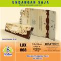 Undangan Pernikahan LUX 008 Embos Blangko Kosong Blangko Undangan MURAH Isi 100 lembar + BONUS. 