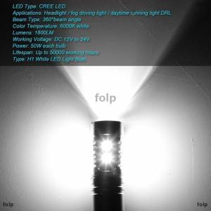 [COD] folp 1 Cặp Bóng Đèn Pha LED H1 đèn pha ô tô siêu sáng đèn ô tô