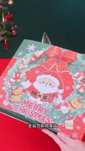 Christmas Advent Calendar Poke Blind Box 24 Days DIY Charm Bracelet with Tree Stand Girls Xmas Gift
