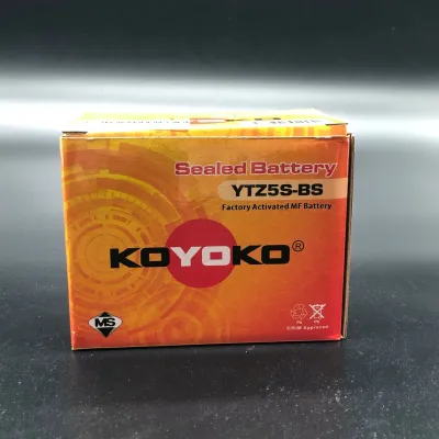 YTZ5S-BS KOYOKO SEALED BATTERY YTZ5S-BS Y15ZR LC135V2/V3/V4 Future W125 W125S W125X Dash SIRIM CERTIFIED
