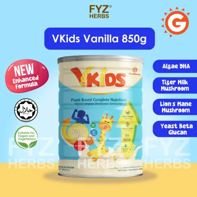 Good Morning New VKids (Vanilla) 850g | Plant Based Complete Nutrition | KidsVMix