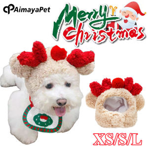 AimayaPet Cat Christmas Hat Puppy Dog Santa Hat Head Wear Accessories Christmas Costume Outfits for Pet