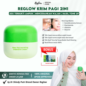 Paket Komplit Reglow GLOWING SKIN TREATMENT Mencerahkan Wajah Kusam Menghilangkan Komedo Menyamarkan Bekas Jerawat Mengatasi Flek Hitam Membandel Penghilang Jerawat Skincare Dr. Shindy Reglow Skincare Official Skincare Wajah Glowing