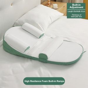 LUCKYBABE Baby Slope Pillow Class A Anti spitting and Choking Milk Feeding Adjustable Pillow Soothing Pillow