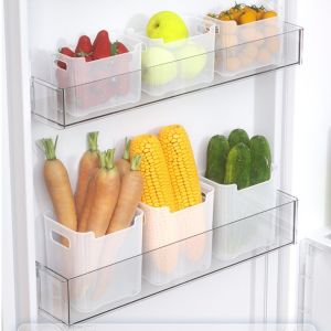 MODERNLUX Multifunctional Refrigerator Storage Box Thicken Stackable Fridge Storage Bin Space-saving Fridge Organizer Rack Kitchen Organizer