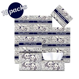【16 Packs】 RoyoPanda Tisu Soft Deluxe Tissue Cheerful Tissue Facial Tissue Bamboo Tissue Cute Tissue 4Ply