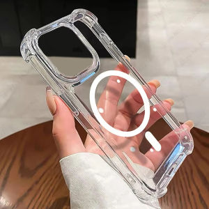 Case for iphone 16 Pro Max/16 Pro/16 Plus/15/14/13/12/11 Women Men iPhone Clear Magnetic Cover
