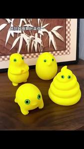 Milk Doll Handmade Cute Plastic Frog Abstract Yellow Ornament Practical Everyday Accessory for Home or Travel Easy to Use and Simple to Store Everyday Use Easy Storage Home and Travel