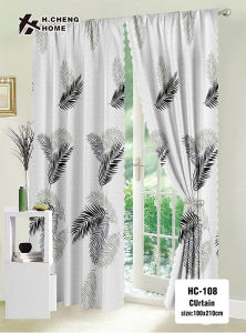 COD & FREE SHIPPING 2023 Butterfly Curtain for Window 100x210 CM Flower Curtain Kurtina 1PCS