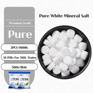 2 Bags Aquarium Mineral Salt 1KG – Mineral Balls For Water Purification Softening & Sterilization Prevents White Spot Fin Rot & Gill Disease for Fish Tank