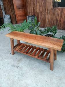 ม้านั่งไม้ยางนา ชั้นรองเท้า ชั้นวางของ ม้านั่งยาว ม้านั่ง ม้านั่งสนาม ม้านั่งสนาม เก้าอี้ยาว เก้าอี้ไม้ยาว เก้าอี้สวน ตกแต่งบ้าน ทนต่อสภาพแวดล้อมได้ดี Bench Wood