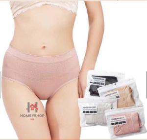 [10 ชิ้น] กางเกงในผ้าทอเก็บพุง รุ่นกระชับหน้าท้อง มีถุงซิป hs hs99