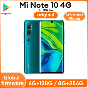 Refurbished Phone Xiaomi Mi Note 10 4G Cellphone CC9 Pro Smartphone   50x Zoom 100 Million 5260mAh Battery Snapdragon 730G used 98% new