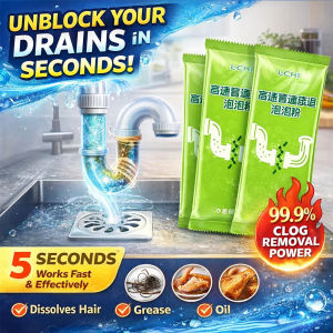 Powerful Foam Drain Cleaner Pipe Clog Remover Fast Acting Stubborn Blockages Kitchen Bathroom Sink