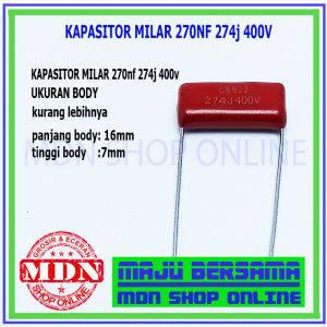 Kapasitor milar mylar 400v 270nf 300nf 330nf 390nf 680nf 400v 5 pcs
